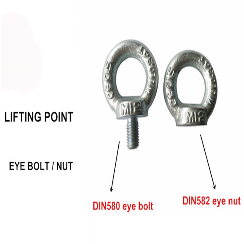 Galv. Elétrica C15e ou C15 Aço Material DIN580 Parafuso de Olho de Elevação